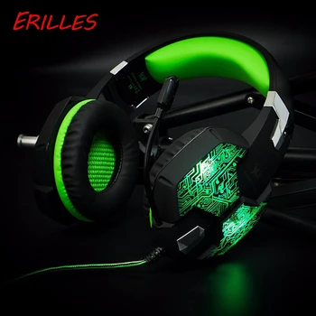 

The latest gaming headset Casque Gamer stereo headset with Mic Led gaming headset for PC PS4