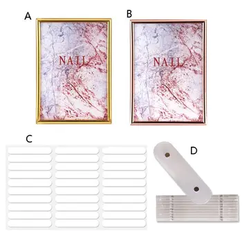 

Nail Art Jewelry Showing Holder Magnetic Marble Detachable Card Display Board