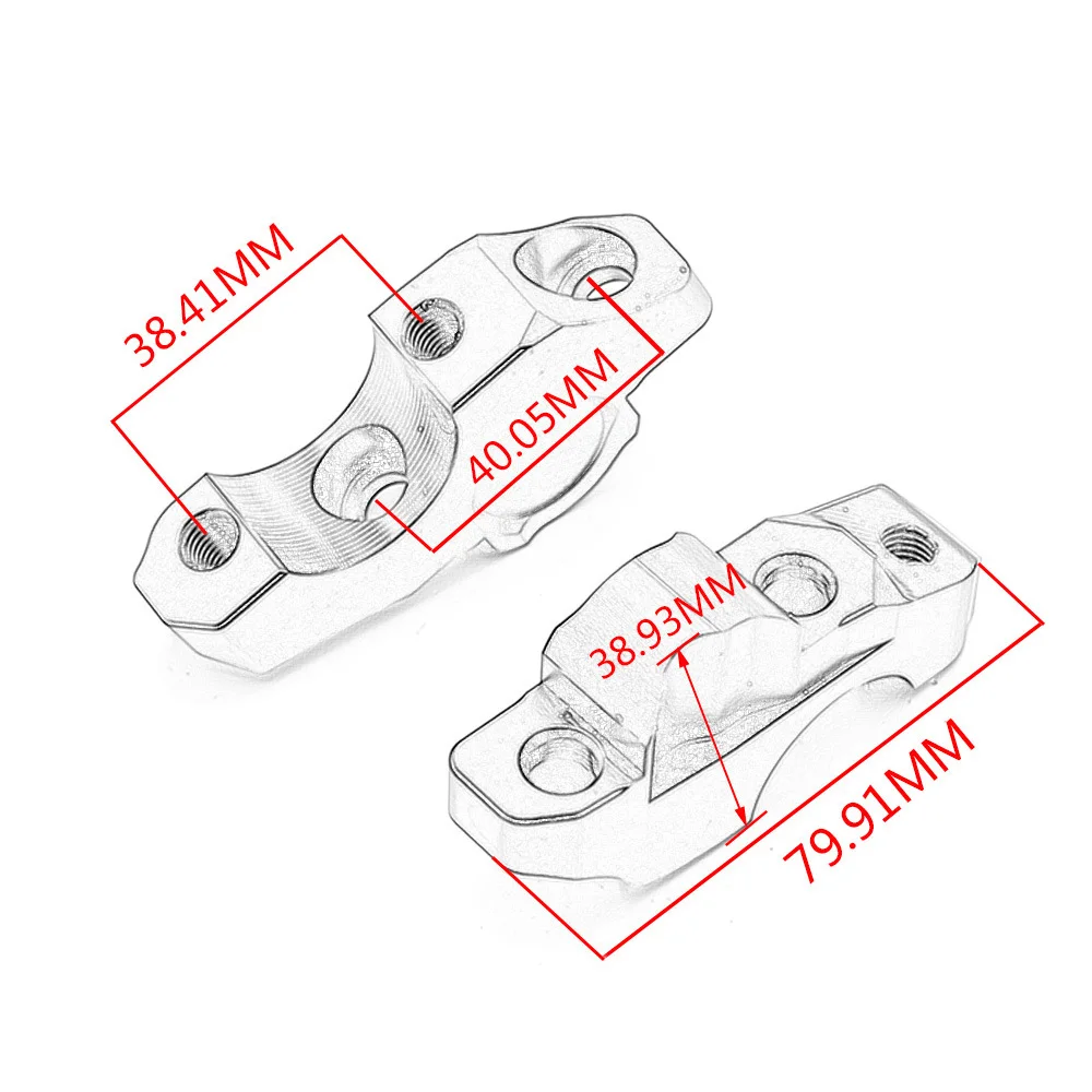 

1 PAIR Motorcycle Handlebar Raised Extend Mount Riser Aluminum For S1000R