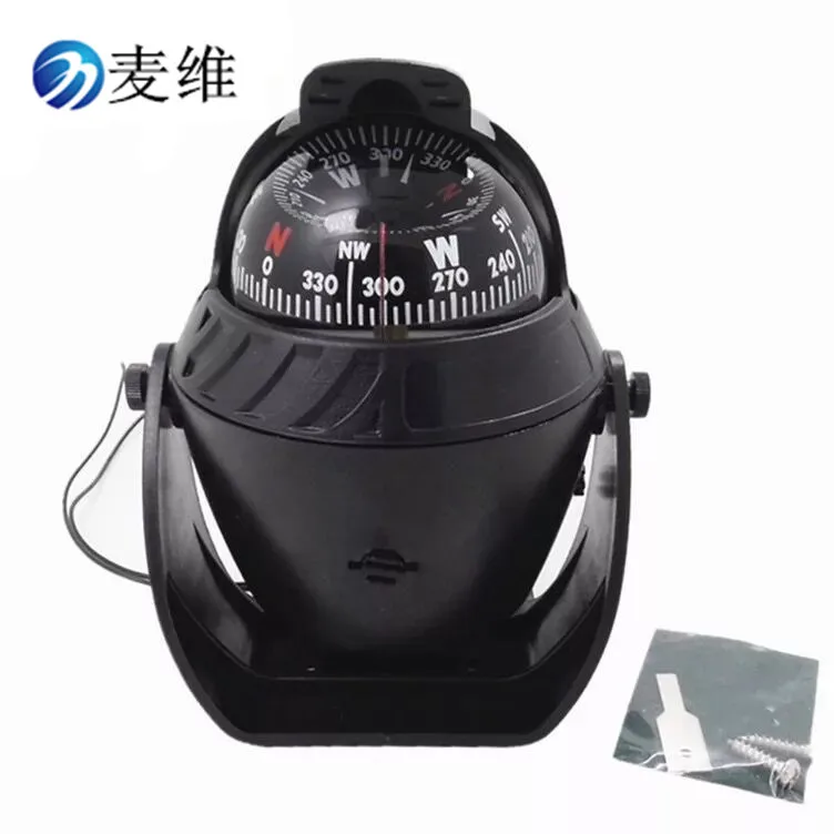 

High Precision LED Light Pivoting Compass Navigation Electronic Compass For Marine Boat Car Boat Compass, LED Light Compass