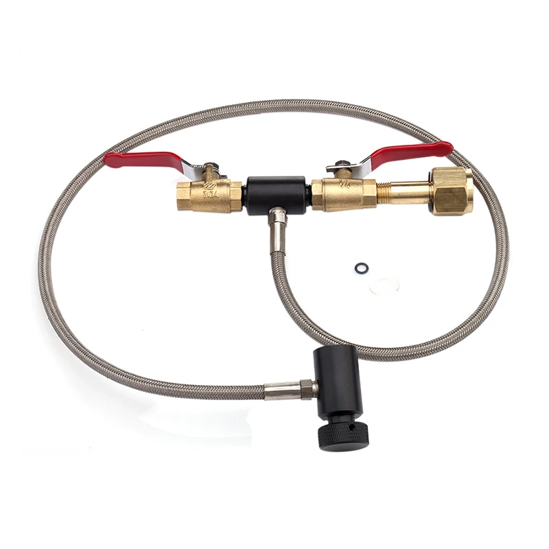 HPAT Paintball Deluxe Dual Valve Pro Co2 резервуар заполняющая станция Kobalt Thread W21.8X1/14 | Спорт и