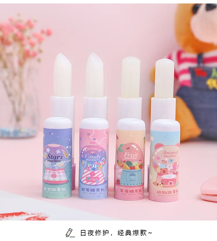 R0051 Cute Sweet Lip Balm Moisturizing Anti Dry Students Lip Lipstick Base Excluded Pigment Preservative