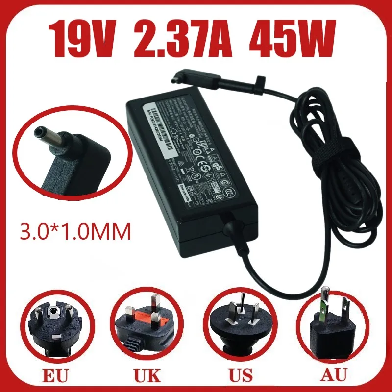 Promoción Adaptador para ordenador portátil de 45W, 19V, 2,37a, 3,0x1,1mm, para Acer Aspire s7, 391, V3-371, 12 A13-045N2A, SA5-271 WDgpl8xoZ