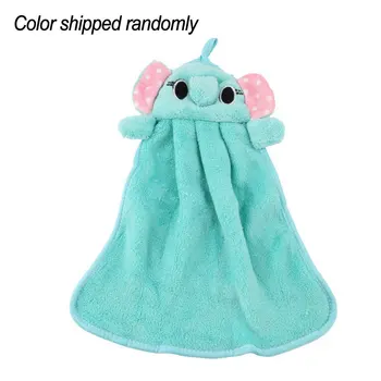 

New Cute Nursery Hand Towel quite Soft Plush Fabric Cartoon Animal Hanging Wipe Bathing Towel Worldwide Sale