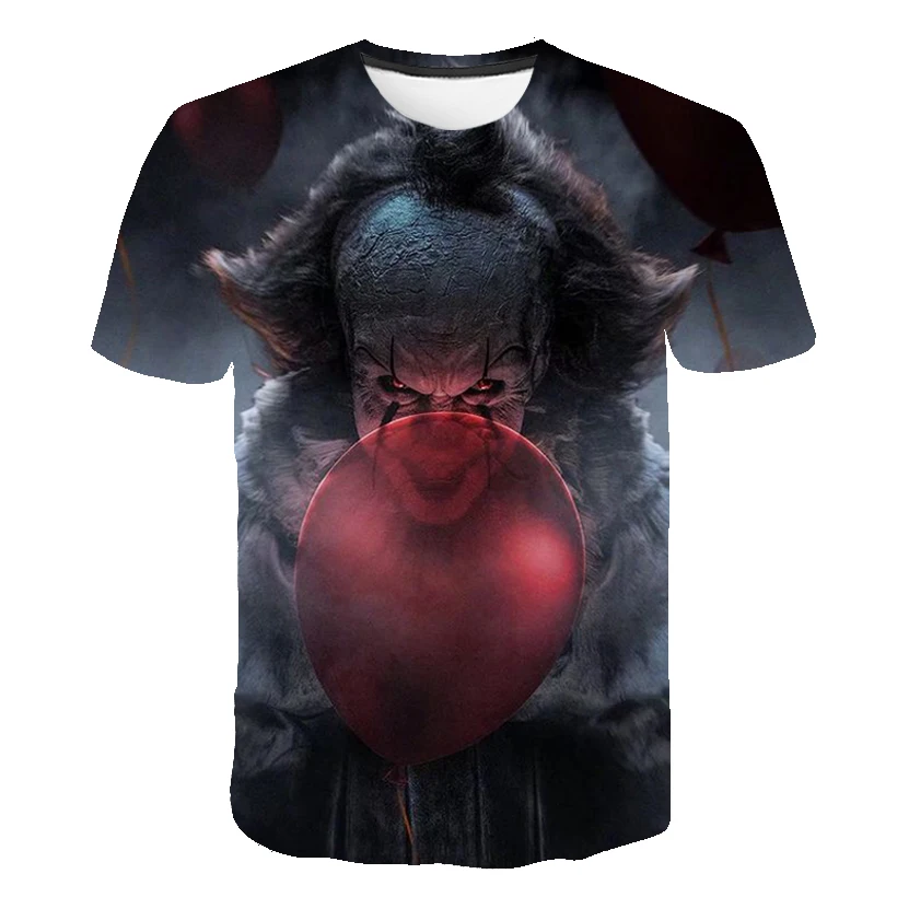 Футболка Мужская/женская с 3D-принтом клоуна из фильма ужасы | Мужская одежда