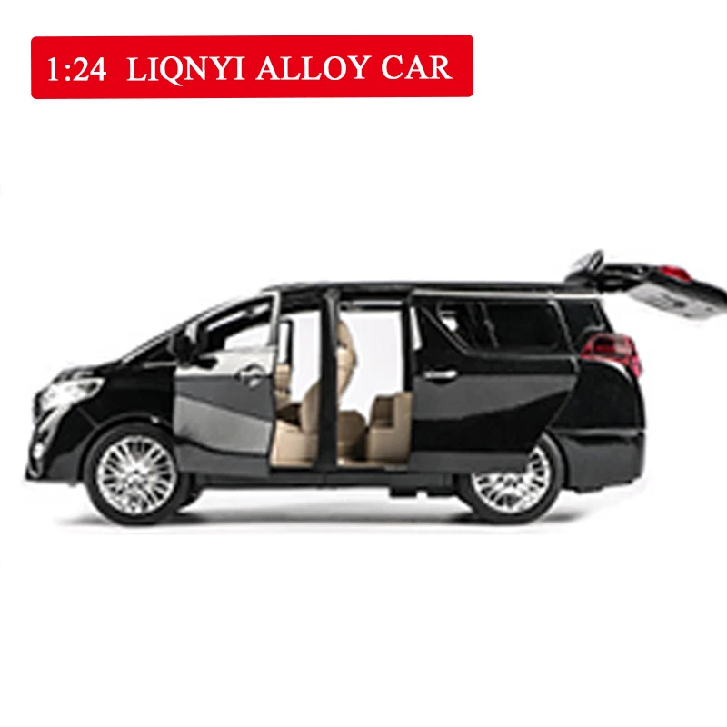

High Simulation MPV 1:24 Scale Alloy Car Pull Back Doors Open Car Toy Collection Model Toys for Children Free Shipping