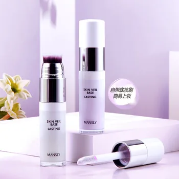 

man shi li Clear Light Cream Primer Base Moisturizing Concealer Oil-control Brighten Face without Makeup Students Skin Care Prod