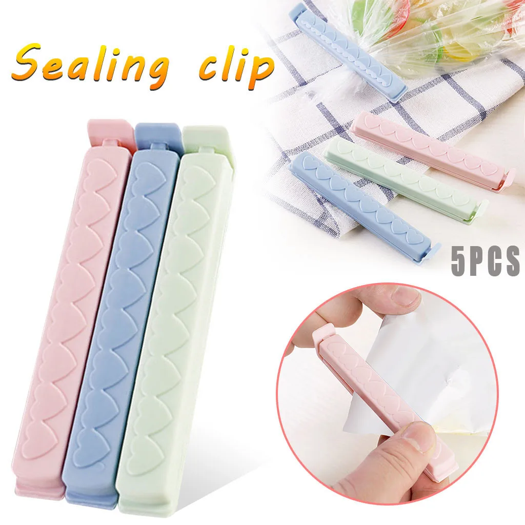 Многоразовые зажимы для упаковки пищевых продуктов хранения на кухне