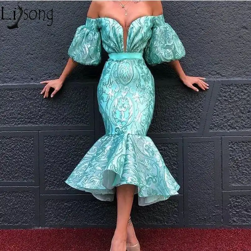 tea length mermaid dress