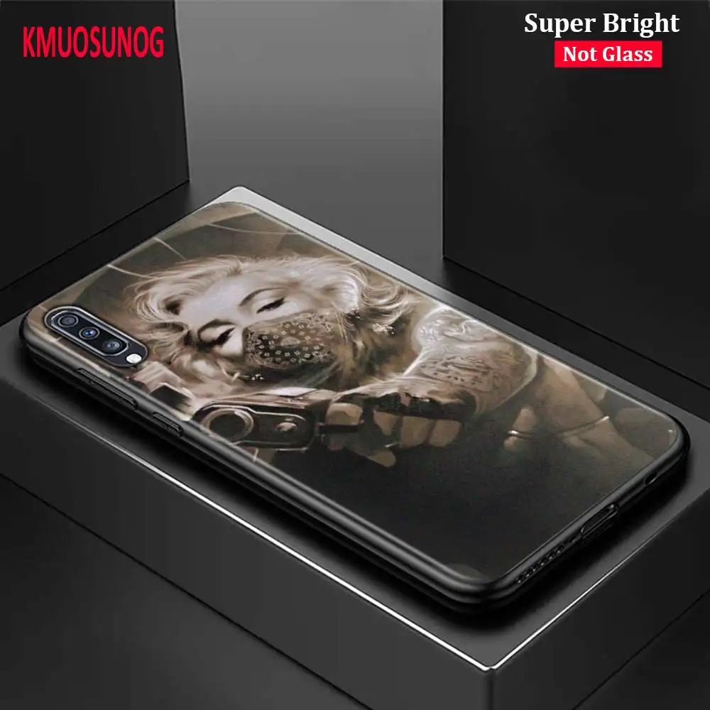 

Black Cover Sexy Marilyn Monroe for Samsung Galaxy A70 A90 A80 A60 A50 A40 A30S A20E A20S A10 Phone Case