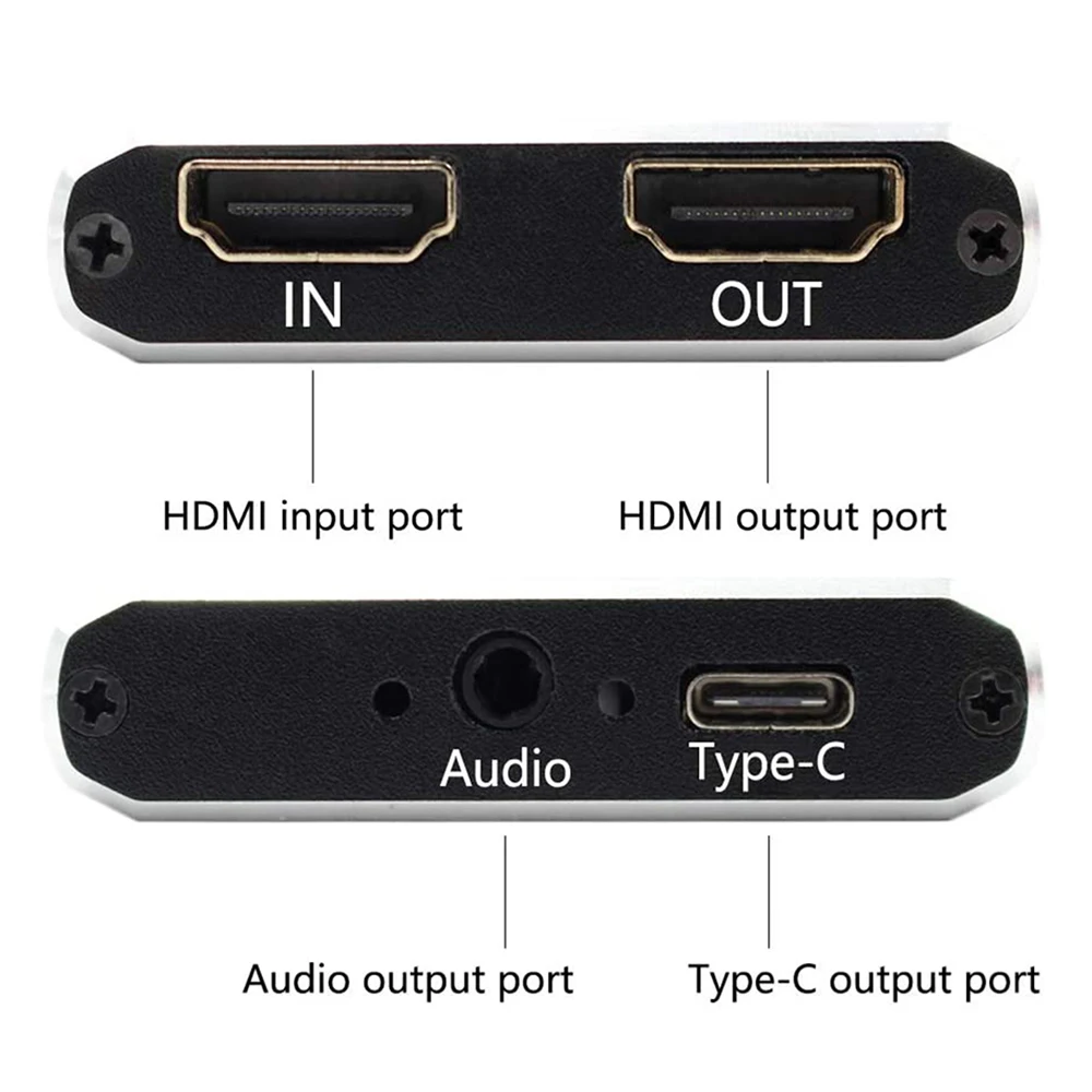 Захват карт видеозахвата USB HD на Type C/USB 3 0 1080P 60 кадров в секунду игровой адаптер с