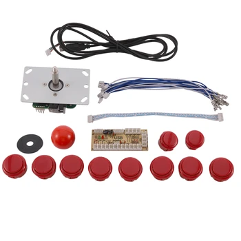 

Arcade Joystick DIY Kit Zero Delay Arcade DIY Kit USB Encoder to PC PS3 Arcade Sanwa Joystick and Push Buttons for Arcade Mame