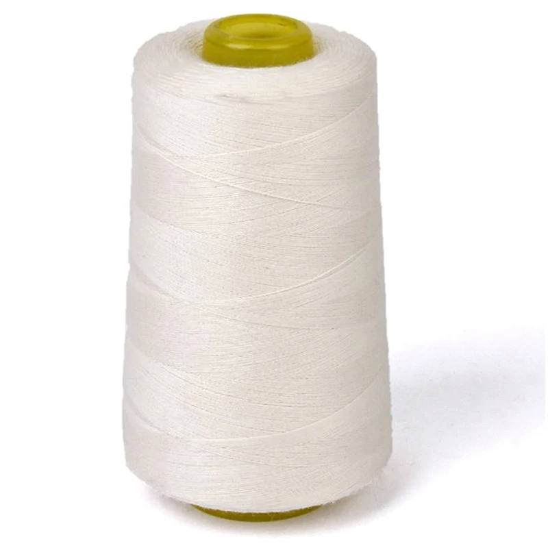 

Unbleached cotton sewing thread for sewing machine (white)