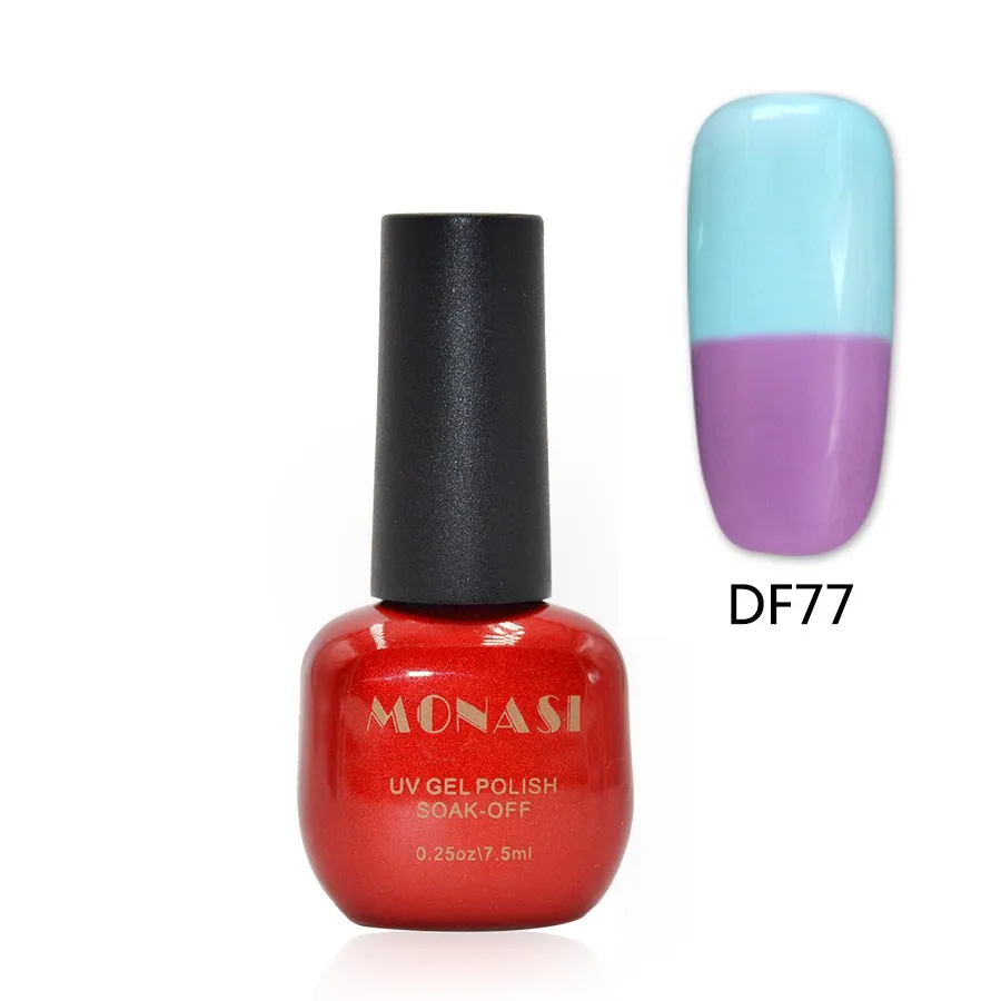 Thermo Varnish Changing Gel Nail Polish Soak Off UV Nail Gel Lacquer UV/LED Gel Temperature Varnish Gel Long Lasting - Цвет: DF77