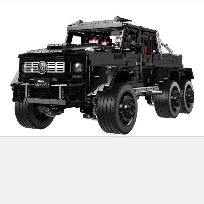 Remote control G63 статическая версия 1:8 строительный блок для моделирования автомобиля три моста 6 амортизация внедорожника головоломка Сборка строительный блок - Цвет: Remote control