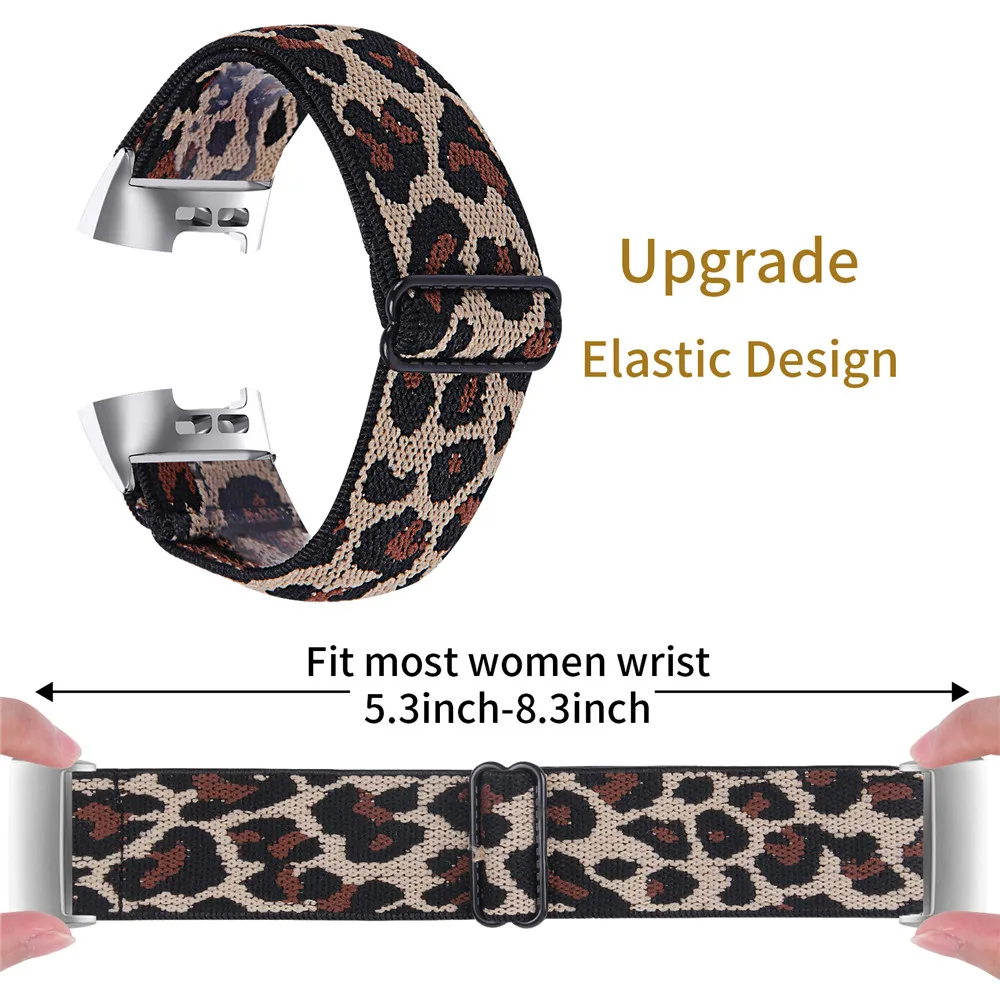 Essidi Elastic Band For Fitbit Charge 5 4 3 2 Sports Fabric Bracelet Strap Loop For Fitbit Charge 3 4 SE Watch Wrist Band Correa