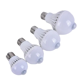 

LED Bulb 3W 5W 7W 9W PIR Motion Sensor Lamp Auto Smart Infrared Body Sound Light