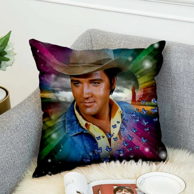 Elvis Presley Pillow Case Polyester Decorative Pillowcases Throw Pillow Cover style-3