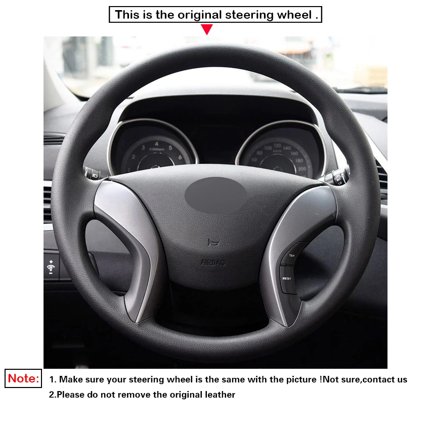 LQTENLEO красный черный кожаный черный замшевое рулевое колесо Крышка для hyundai Elantra 2011- Avante 2011- i30 2012- Azera