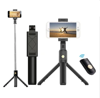 

3 in 1 Wireless Bluetooth Selfie Stick for iphone/Android/Huawei Foldable Handheld Monopod Shutter Remote Extendable Mini Tripod
