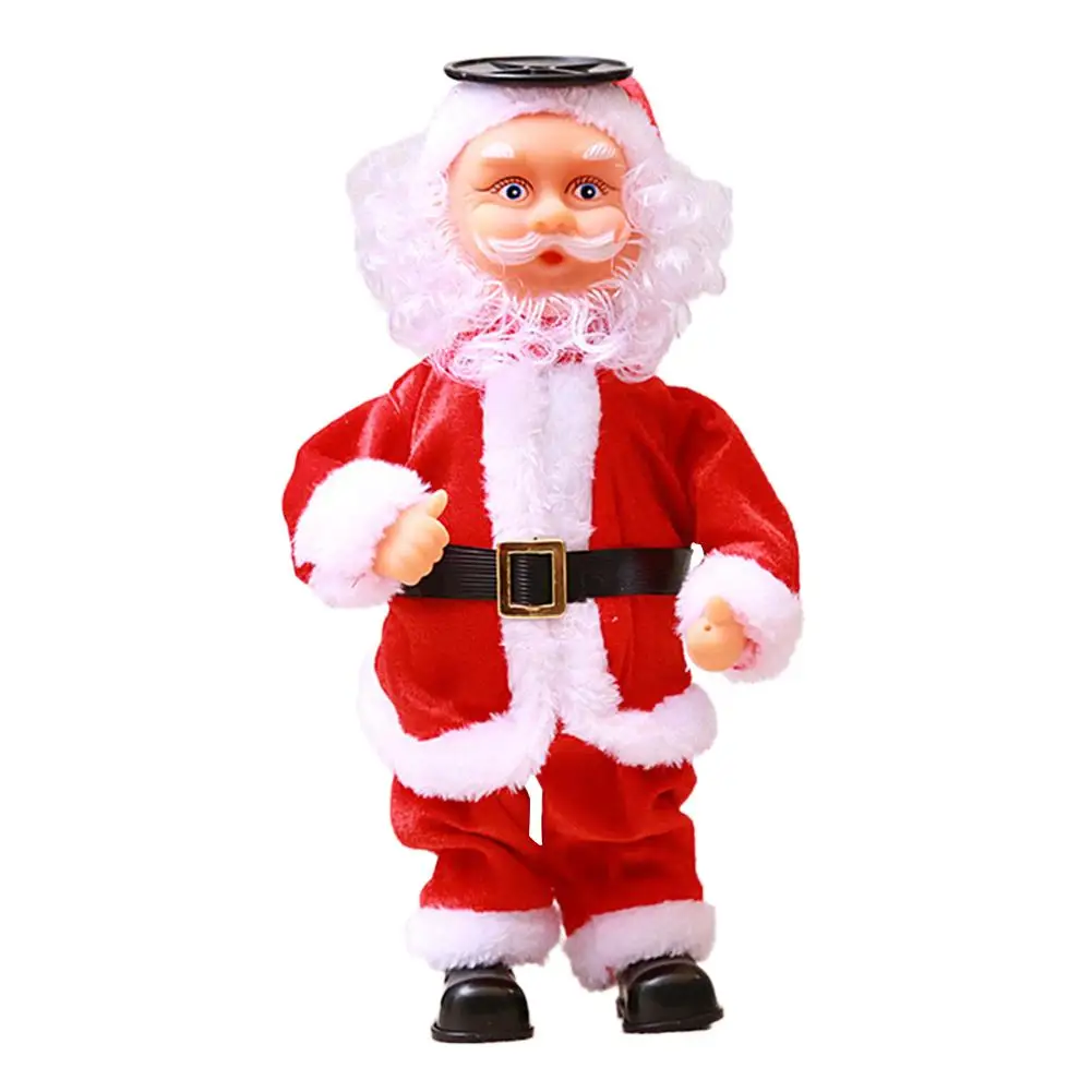 

Christmas Doll Singing And Dancing Santa Claus Upside Down Rotating Santa Christmas Electric Music Doll Electric Plush Toy