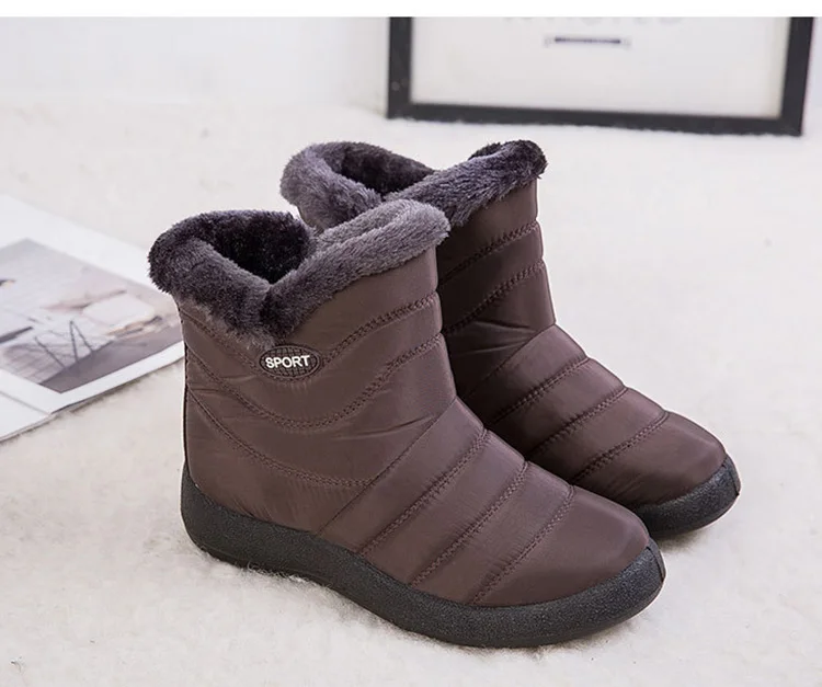 Женские ботинки; зимние женские зимние ботинки; зимние короткие ботильоны; водонепроницаемая обувь; теплая зимняя обувь; женская обувь; zapatos de mujer