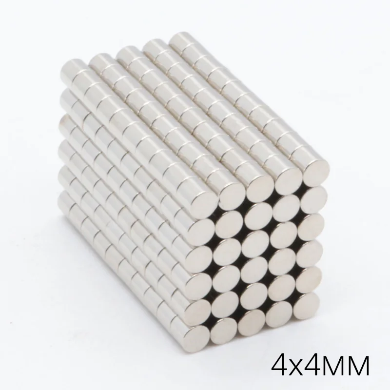 1000pcs 4x4mm N35 Disc Strong Rare Earth Neodymium permanent magnet Dia 4mmx4mm NdFeB Mini Permenant Round Magnets | Обустройство