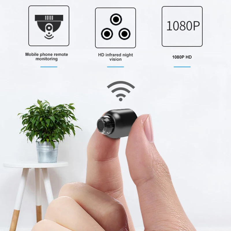 Мини-видеокамера QZT с Wi-Fi беспроводная камера ночного видения Micro IP маленькая