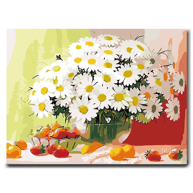 

Cross Border a Generation of Fat Digital Oil Painting Wholesale DIY Handmade Painting Flower Amazon Wish AliExpress EBay