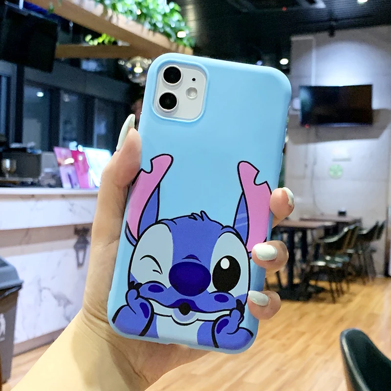 Чехол для телефона с мультяшной мышкой XiaoMi RedMi Note 8 7 6 5 K20 Pro Stitch матированные