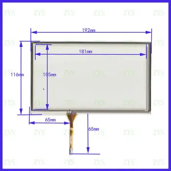 

ZhiYuSun KDT-3132 4 lins Touch Screen For GPS CAR 192mm*116mm KDT3132 Industrial application this's compatible 192*116MM