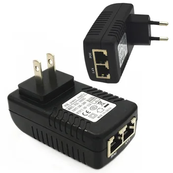 

RJ45 US/EU Plug 48V/0.5A POE Lan Ethernet Power Adapter US EU Plug Injector Adapter Power Supply Power Adapter Connectors