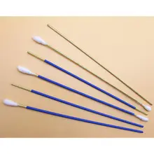 Caier Чистая медь рулон хлопок палка Нескользящая ватная палочка с двойной головкой лижание ушной инструмент копания уха очистки витой хлопок