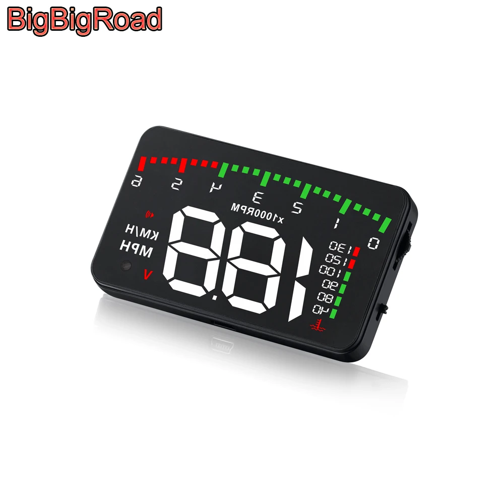 BigBigRoad Car Hud Display For Volkswagen Transporter T6 T-Cross Scirocco Phaeton EOS Taigun Windshield Projector Alarm System BigBigRoad Car Hud Display For Volkswagen Transporter T6 T-Cross Scirocco Phaeton EOS Taigun Windshield Projector Alarm System