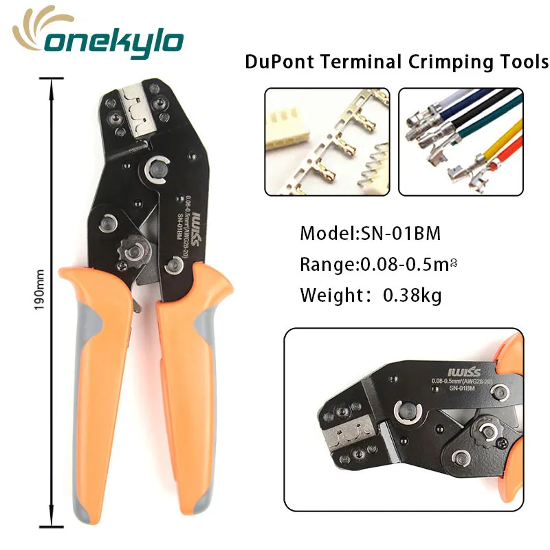 IWS-SN-01BM IWISS храповый провод кабель инструмент для обжимных плоскогубцев 0,08-0,5 мм м² для Dupont PH2.0 XH2.54 KF2510 JST Molex Terminal терминал