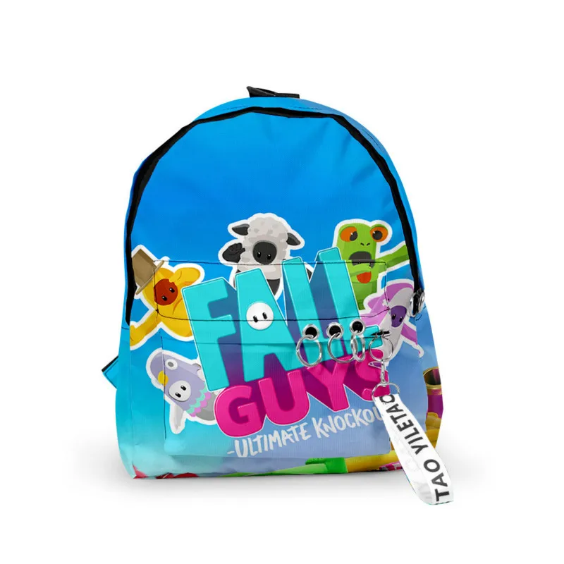 

Ultimate Knockout Fall Guys Backpack Cartoon Backpack Trend Snack Bag School Bag Boys and Girls Universal