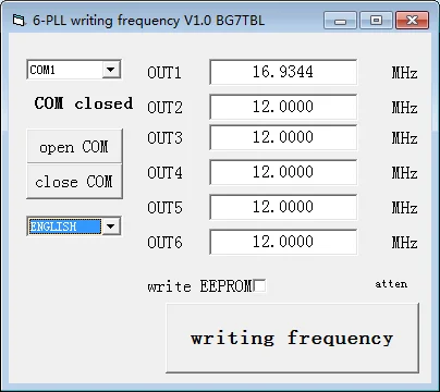 By BG7TBL 10MHz input 6CH output PLL frequency adjustable conversion board, audio,HIFI,communication,tester,