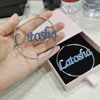 20mm-100mm Custom Hoop Earrings Customize Name Earrings Twist hoop earring Personality Earrings With Statement Words Hiphop Sexy ► Photo 3/5