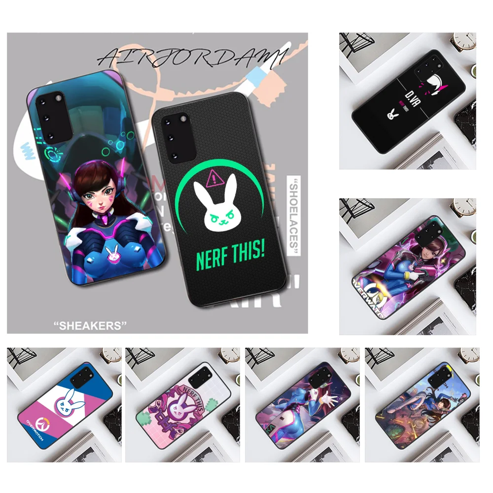 NBDRUICAI популярная игра OW overwatch D Va тонкий черный ТПУ мягкий чехол для телефона Samsung