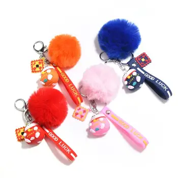 

10pcs/lot Free Shipping Cute PVC Lucky Cat Bag Pendant Car Key Ring Key Chain Handbags Couple Accessories Gifts