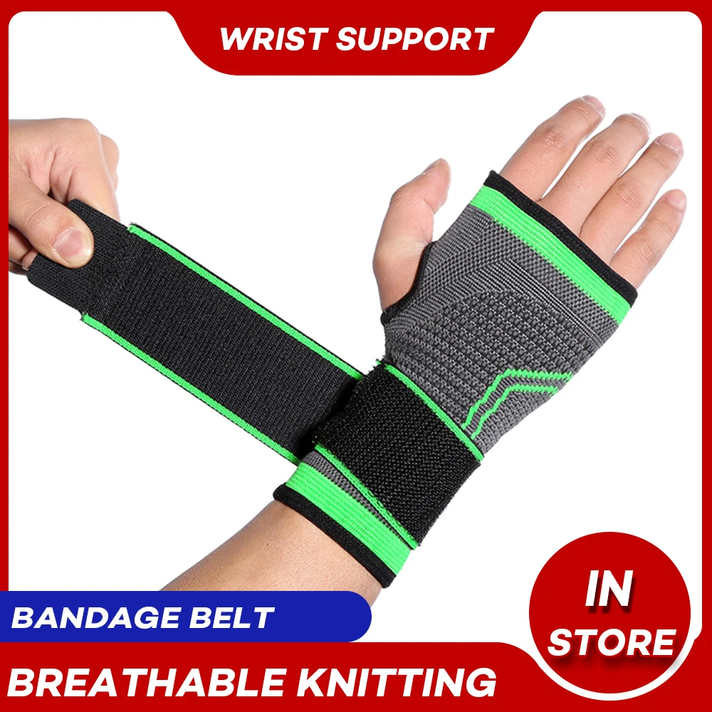 1PCS Breathable Bandage Fitness Men Wrist Palm Support Wrist Wraps