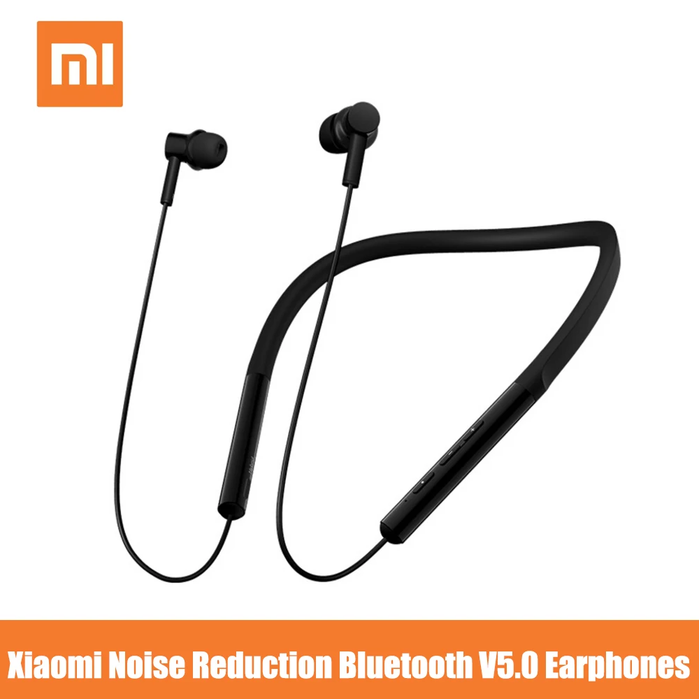 Наушники Xiaomi Bluetooth 5,0, шумоподавление, ожерелье, спортивные наушники с микрофоном и встроенным управлением LYXQEJ03JY