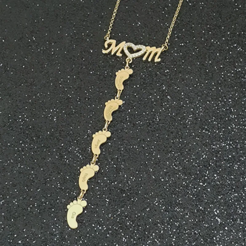custom mom necklace with name