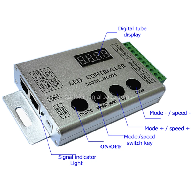 full color controller with remote CE LED pixel wireless controller