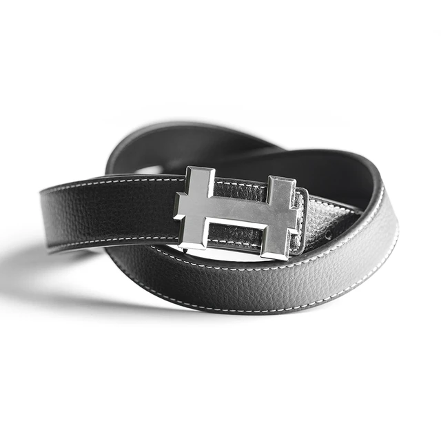 New Luxury H Brand Designer Belts Men High Quality Male Pu Leather Women  Belt Buckle Strap For Jeans Designer Belt Women 3.3cm