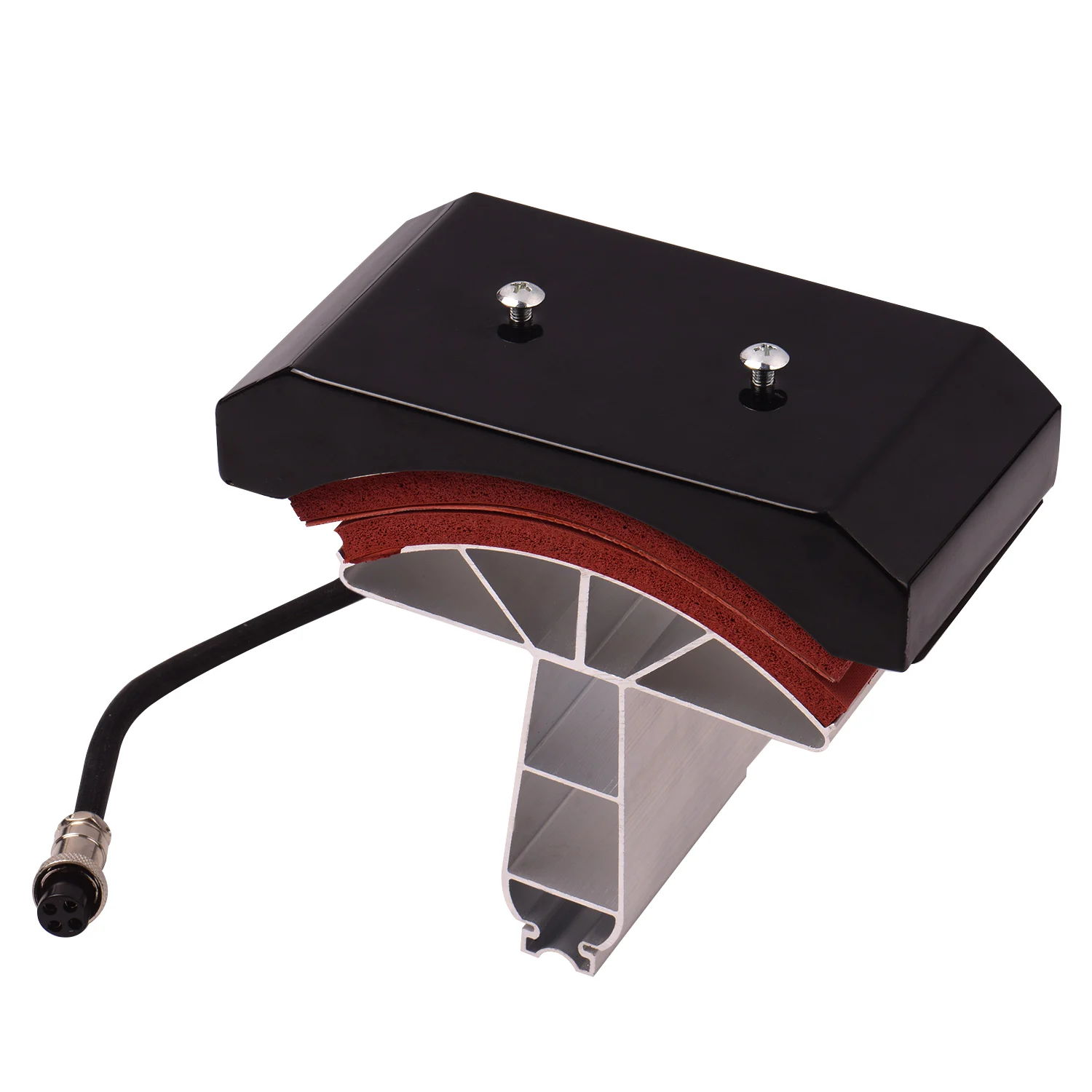 Aibecy Hat Cap Press Heating Transfer Attachment Silica Gel 5.5x3 Inch 110V 220V for Heat Press Machine Hat Heating Machine