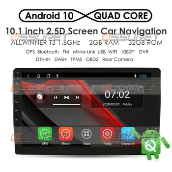 

9'' /10.1'' 2G+32G Android 10 Universal 2 Din Car Radio GPS Navi Multimedia Wifi Auto Stereo Audio Video Player SWC TPMS