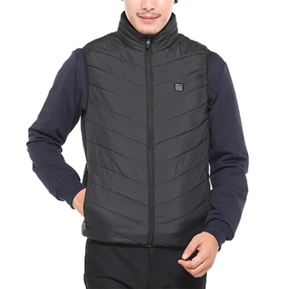 Outdoor Men Women Electric Heated Vest Winter USB Heating Thermal Feather Camping Hiking Warm Hunting Jacket 2020 Softshell