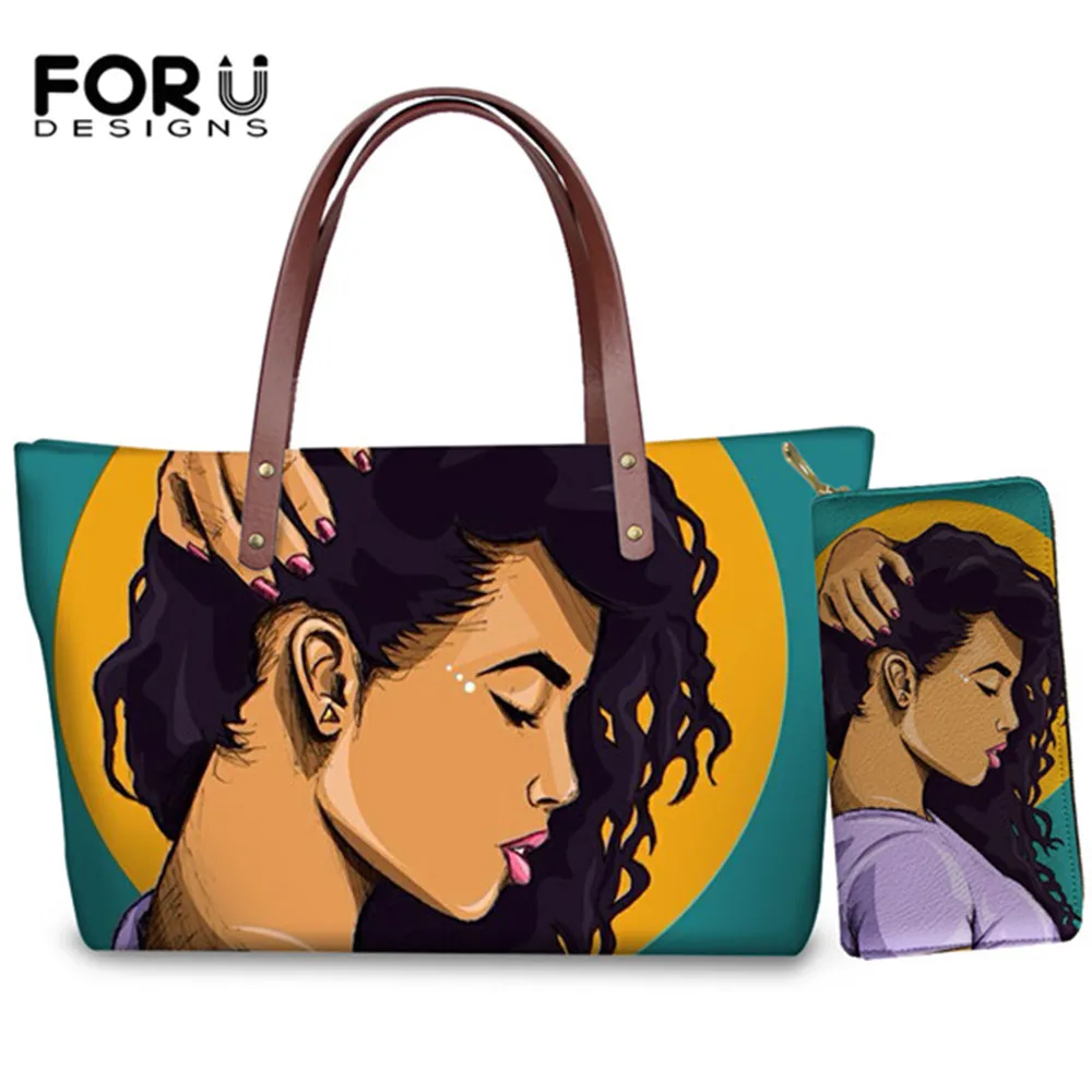 FORUDESIGNS роскошная женская сумочка черного цвета с рисунком из мультфильма в стиле
