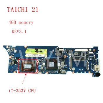 

TAICHI21 With I7-3537 CPU 4GB RAM mainboard For ASUS TAICHI 21 Laptop motherboard MAIN BOARD 100% Tested Working free shipping